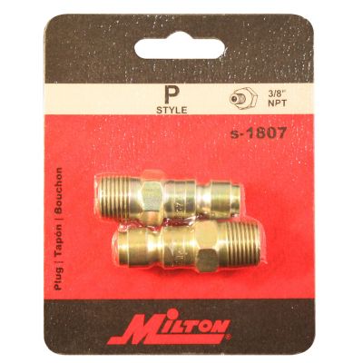 Image showing  3/8 in. MNPT P-Style Steel Plug, 2 pc.