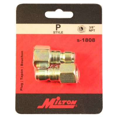 Image showing  3/8 in. FNPT P-Style Steel Plug, 2 pc.