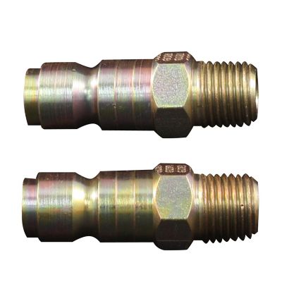 Milton 1/4 in. MNPT P-Style Steel Plug, 2 pc.