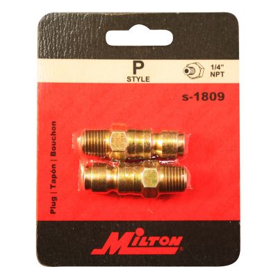 Image showing  1/4 in. MNPT P-Style Steel Plug, 2 pc.