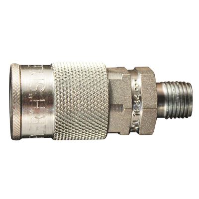 Milton 1/4 in. MNPT H-Style Steel Coupler