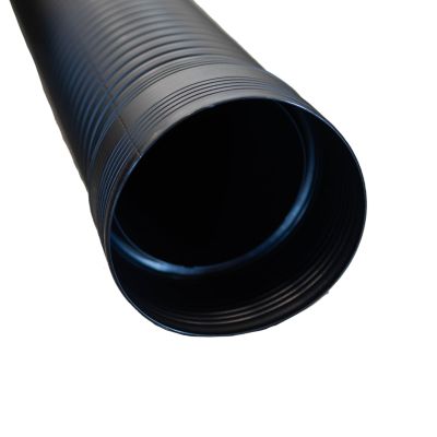 Image showing  4 in. x 20 ft. HDPE Double Wall Corrugated Pipe 4 in. Dia., AASHTO