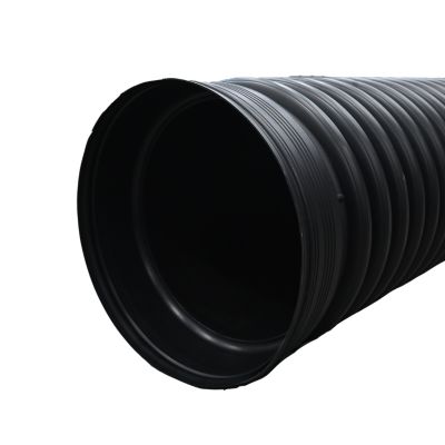 Image showing  30 in. x 20 ft. HDPE Double Wall Corrugated Pipe 4 in. Dia., AASHTO
