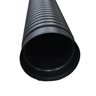 Image showing  30 in. x 20 ft. HDPE Double Wall Corrugated Pipe 4 in. Dia., AASHTO