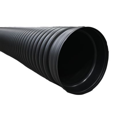 Image showing  30 in. x 20 ft. HDPE Double Wall Corrugated Pipe 4 in. Dia., AASHTO