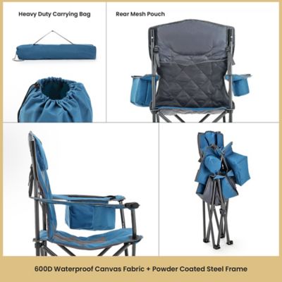 Image showing 5 th Arrowhead Outdoor Portable Folding Camping Quad Chair with 6-Can Armrest Cooler