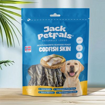 Image showing  Favorite Crafted Seafood Feast Codfish Skin Dog Treats, 6 oz.