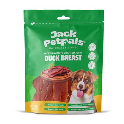 Jack PetPals Favorite Crafted Jerky Duck Breast Dog Treats,12 oz.