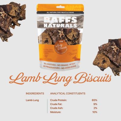 Image showing  All-Natural Premium Lamb Lung Dog Biscuits, 4 oz., 2 pk.