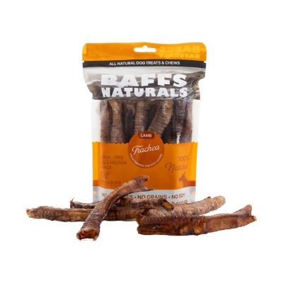 BAFFS NATURALS All-Natural Premium Lamb Trachea Dog Chew Treats, 10 ct., 2-Pack