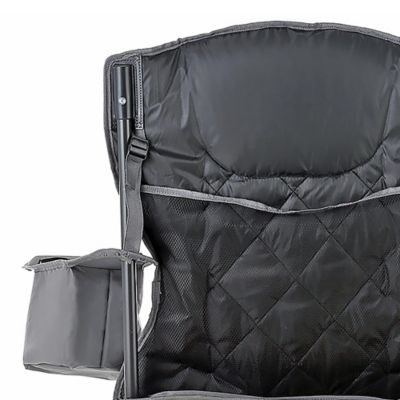 Image showing 8 th Arrowhead Outdoor Portable Folding Camping Quad Chair with 6-Can Armrest Cooler