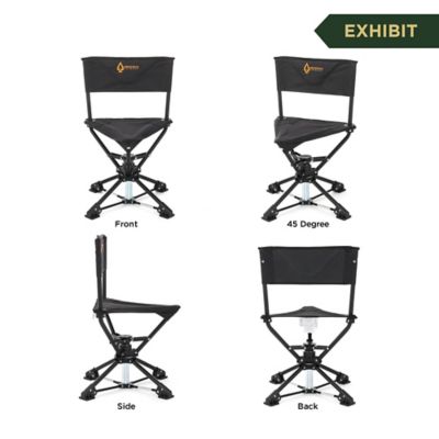 Image showing  360 Degree-Swiveling Compact Hunting Blind and Fishing Chair Stool Seat