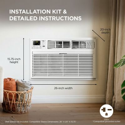 Image showing 24 th TCL 14,000 BTU 230 V Smart Through-the-Wall Air Conditioner