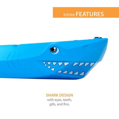 Image showing  6 ft, Shark 60 Youth Kayak, Paddle Included