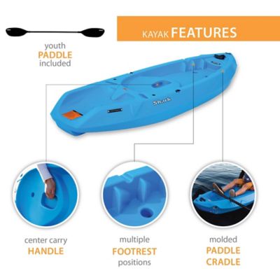 Image showing 5 th Lifetime 6 ft, Shark 60 Youth Kayak, Paddle Included