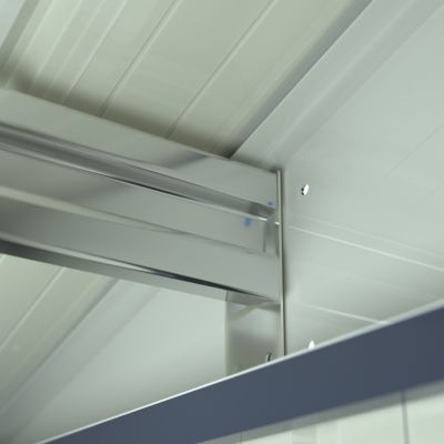 Image showing 8 th Veikous 4 W x 10 D ft. Metal Storage Lean-to Shed in Gray