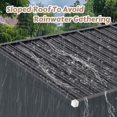 Image showing  8 ft. x 7 ft. Metal Shed with Durable Door