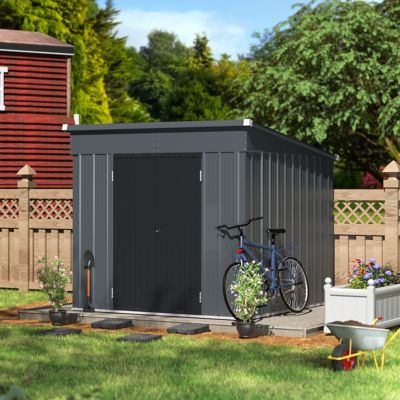 Image showing 5 th Veikous 8 ft. x 7 ft. Metal Shed with Durable Door