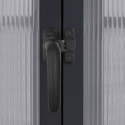 Image showing 8 th Veikous 8 W x 12 D ft. Polycarbonate Greenhouse for Outdoor Green House Kit with Adjustable Roof Vents