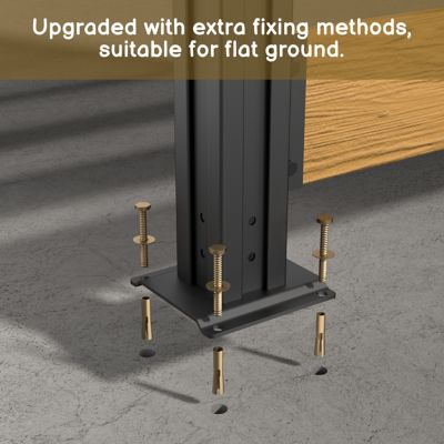 Image showing 5 th Veikous 60 in. x 35.43 in. Outdoor Privacy Screen Fence Panel, 1-Panel, Natural