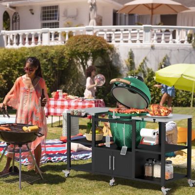Image showing  Outdoor Grill Cart, Black