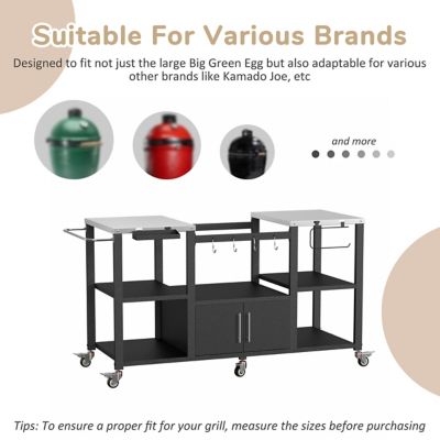 Image showing  Outdoor Grill Cart, Black