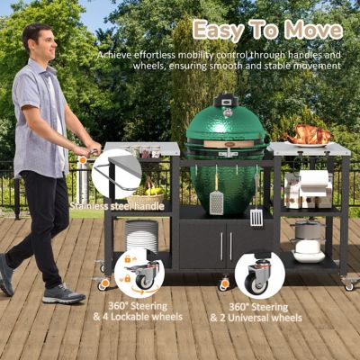 Image showing  Outdoor Grill Cart, Black