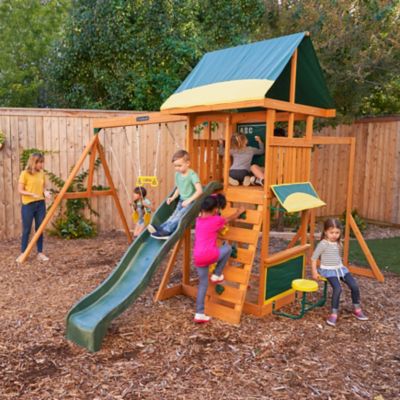 Image showing  Brightside Wooden Swing Set/Playset