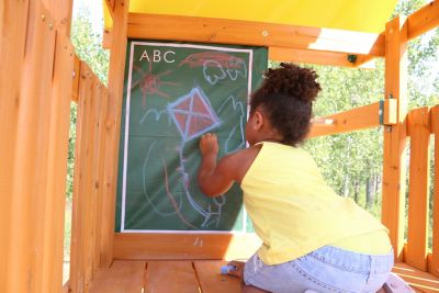 Image showing  Brightside Wooden Swing Set/Playset