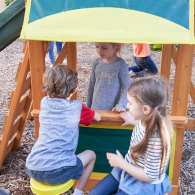 Image showing 5 th KidKraft Brightside Wooden Swing Set/Playset