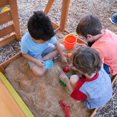 Image showing 6 th KidKraft Brightside Wooden Swing Set/Playset