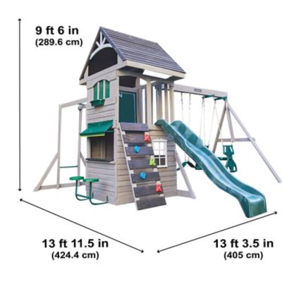 Image showing 8 th KidKraft River Canyon Swing Set