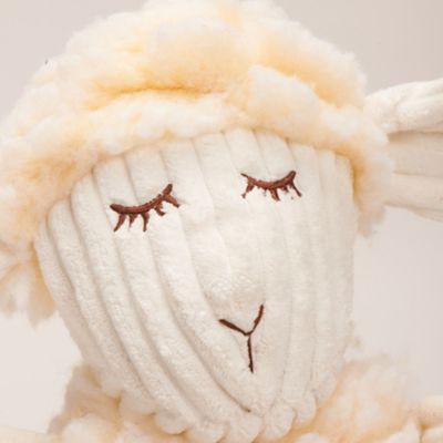 Image showing  HuggleFleece FlufferKnottie Louise Lamb Plush Dog Toy, Large