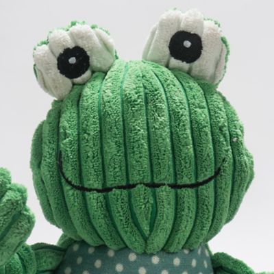 Image showing 5 th Hugglehounds Fergie Frog Knottie Plush Dog Toy, Small
