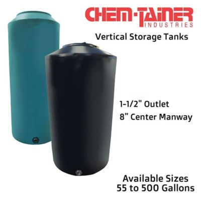 Image showing  250 gal. Vertical Water Tank, Black
