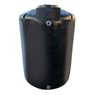Chem-Tainer 700 gal. Vertical Water Tank, Black