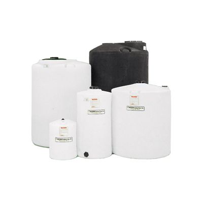 Image showing  65 gal. Plastic Vertical Dome Top Tank