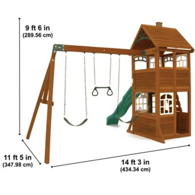 Image showing 8 th KidKraft Kennedy Springs Swing Set