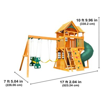 Image showing 8 th KidKraft Buffalo Crossing Swing Set