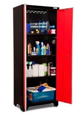 Image showing  Bold Series 7 pc. Cabinet Set with Tool, Base, Wall Cabinets and 30 in. Lockers, 50620