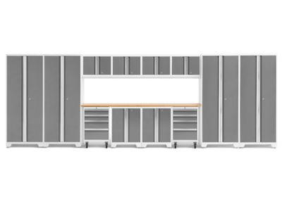 NewAge Products Bold Series 14 pc. Cabinet Set with Tool, Base, Wall Cabinets and 30 in. Lockers, 56992