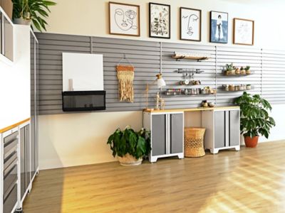 Image showing  Bold Series 9 pc. Cabinet Set with 2 Base, Tool, Wall Cabinets and 30 in. Lockers, 54992