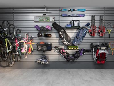 Image showing 5 th NewAge Products 40 sq. ft. PVC Slatwall, Silver