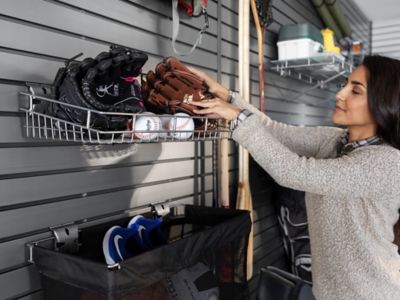 Image showing 9 th NewAge Products 40 sq. ft. PVC Slatwall, Silver