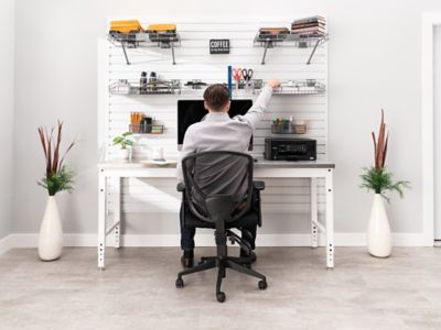 Image showing 6 th NewAge Products 40 sq. ft. PVC Slatwall, White