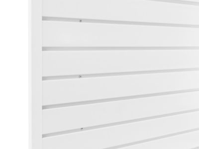Image showing 7 th NewAge Products 40 sq. ft. PVC Slatwall, White