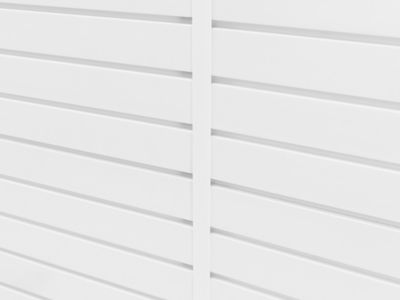 Image showing 8 th NewAge Products 40 sq. ft. PVC Slatwall, White