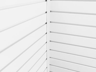 Image showing 9 th NewAge Products 40 sq. ft. PVC Slatwall, White
