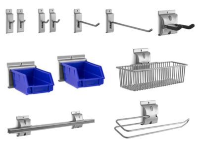 NewAge Products 12 pc. PVC Slatwall AccessoryKit
