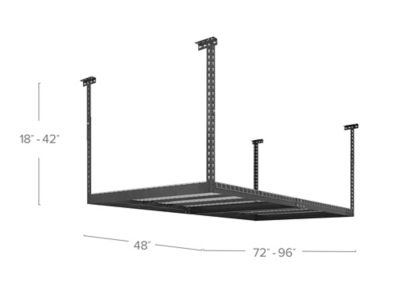 Image showing  VersaRac 4 ft. x 8 ft. Adjustable Overhead Rack